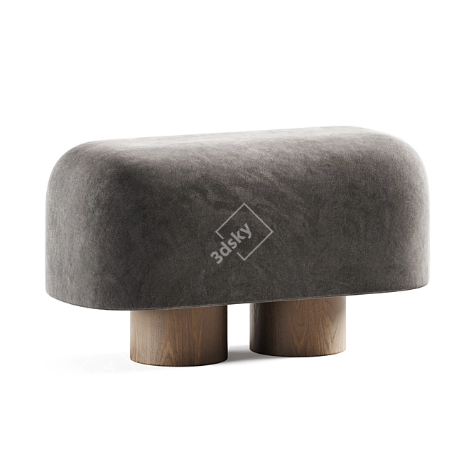 Cozy Horse-inspired Pouf 3D model image 2