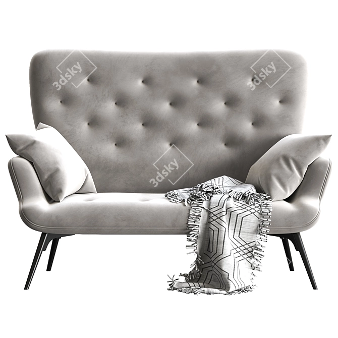 KALEIDOS Modern 2-Seater Sofa 3D model image 2