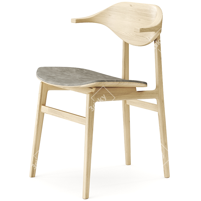 Nor11 Buffalo Chair: Integrated Cushion & Versatile Design 3D model image 3