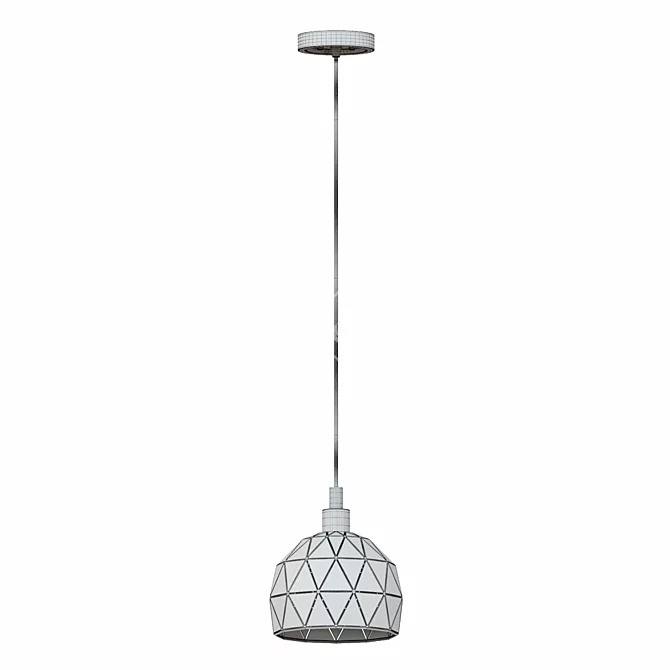 Elegant Suspended Ceiling Chandelier 3D model image 2