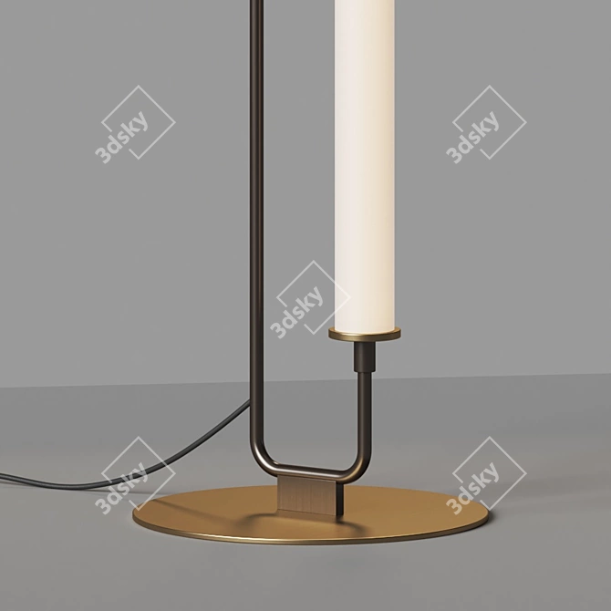 Modern Industrial Style Floor Lamp 3D model image 2