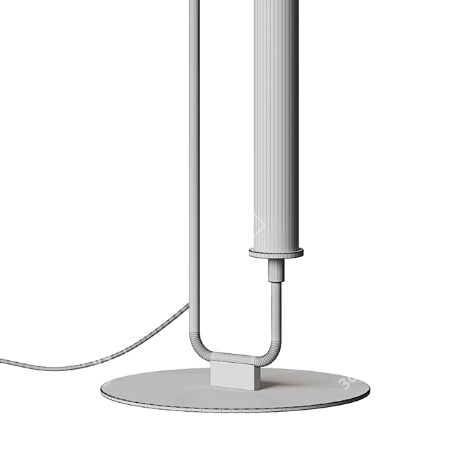 Modern Industrial Style Floor Lamp 3D model image 3