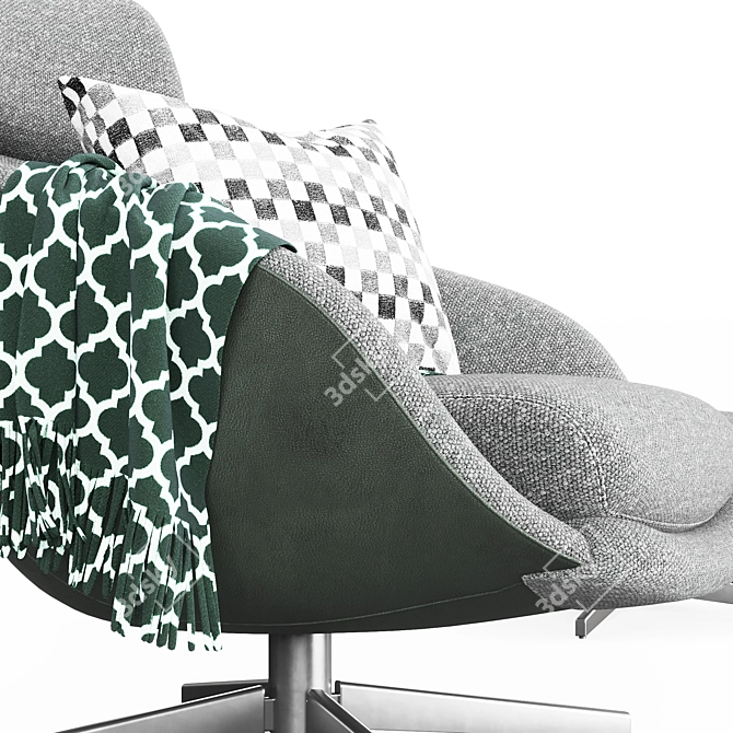 Modern Design Minotti Russel Armchair 3D model image 4