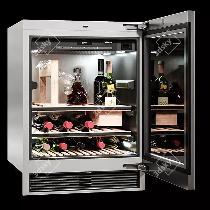Luxury Wine Cooler Fridge 3D model image 5