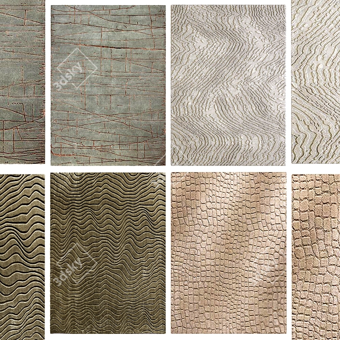 Contemporary Rugs for Modern Spaces 3D model image 2