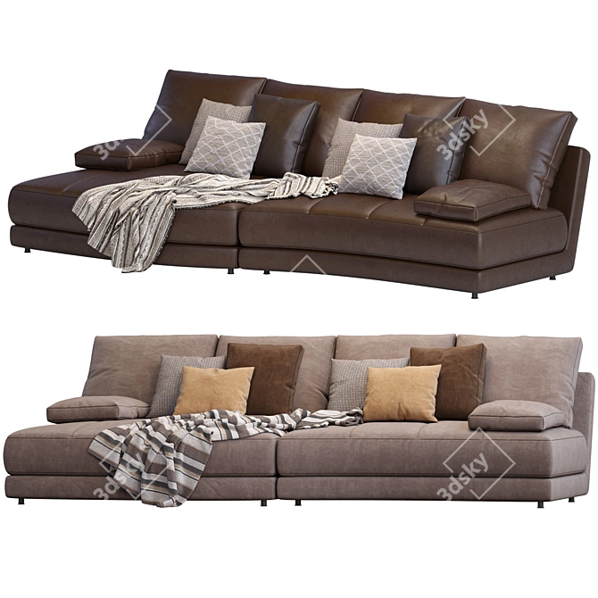 Modern Italian Sofa: Evans by Ditreitalia 3D model image 2