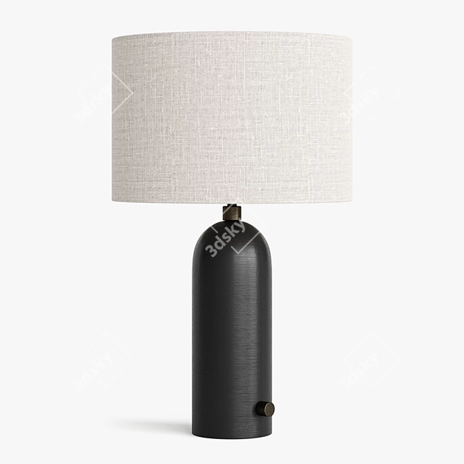 Gubi Gravity Small Table Lamp - Sleek Design & Multiple Finishes 3D model image 1