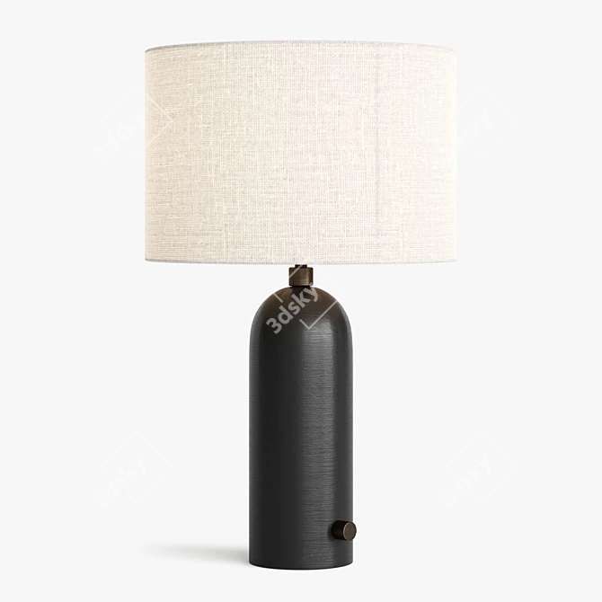 Gubi Gravity Small Table Lamp - Sleek Design & Multiple Finishes 3D model image 3