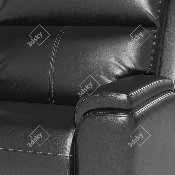 Luxury Leather Recliner: Lavigne 3D model image 10