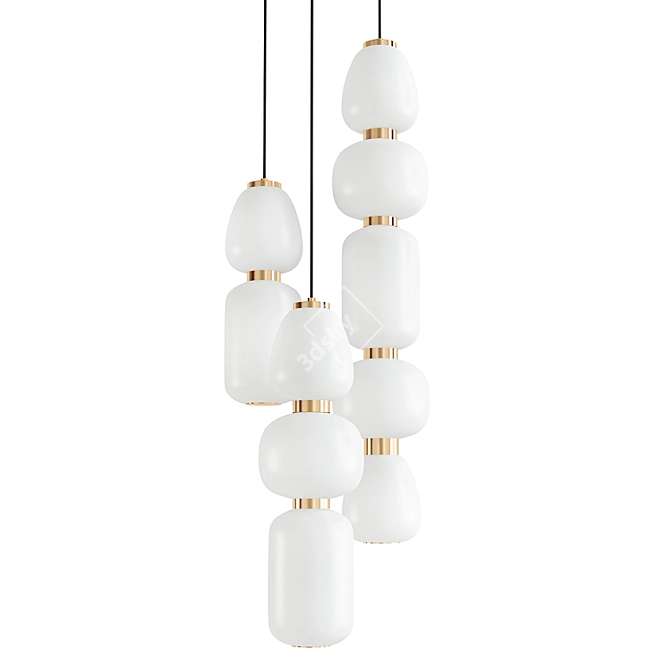 Modern Geometric Pendant Light 3D model image 1