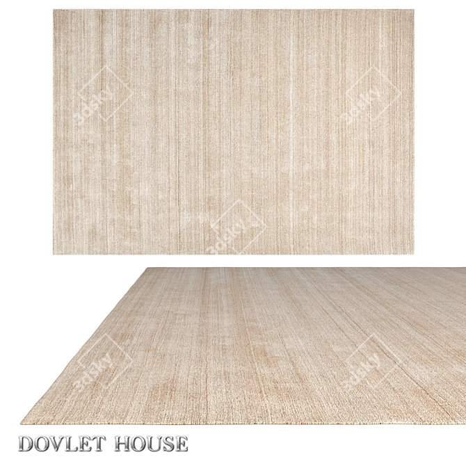Dovlet House Silk & Wool Rug 3D model image 1