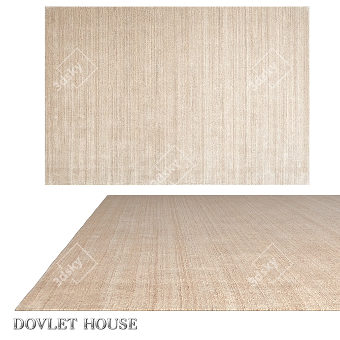 Dovlet House Silk and Wool Carpet 3D model image 1