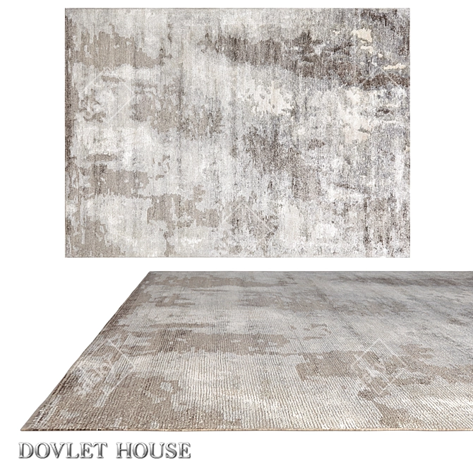 Dovlet House Carpet (Art 16317) - Wool & Silk Blend 3D model image 1