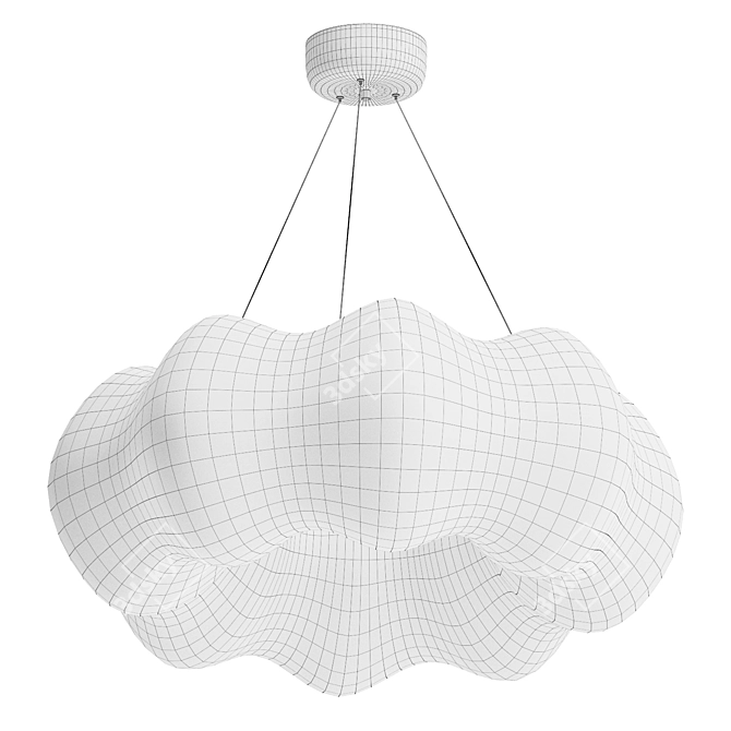 Modern Hanging Chandelier: Donut Design 3D model image 5