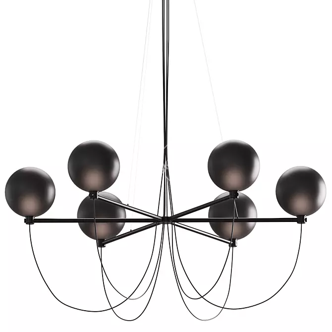 Elegant Hanging Lamp - Budget-Friendly Option 3D model image 1