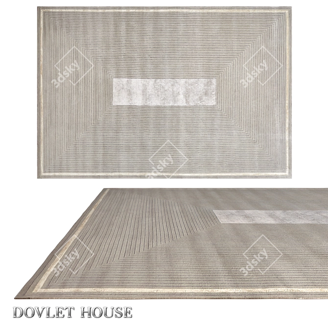 Title: Elegant DOVLET HOUSE Carpet (art.16329) 3D model image 1