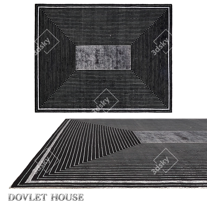 Luxury Silk & Wool Carpet - DOVLET HOUSE (Art 16331) 3D model image 1