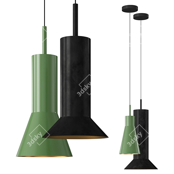 Dymar Set | Modern Hanging Lamp 3D model image 2