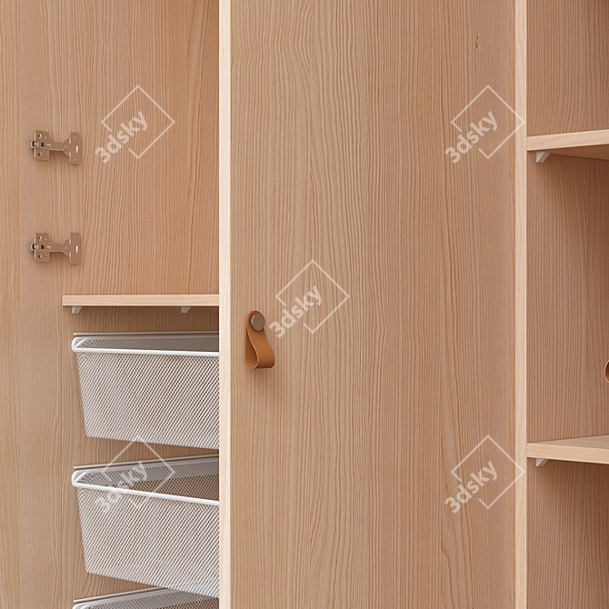 Modern Spacious PAX Forsand Wardrobe 3D model image 8