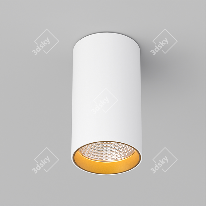 Title: Modular Surface Luminaire - Elegant and Versatile 3D model image 1