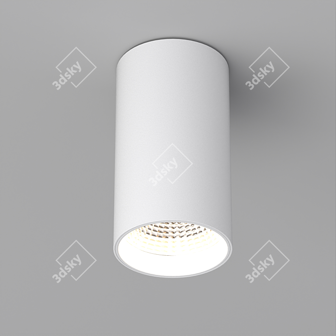 Title: Modular Surface Luminaire - Elegant and Versatile 3D model image 2