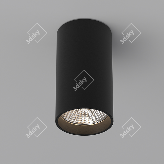 Title: Modular Surface Luminaire - Elegant and Versatile 3D model image 3