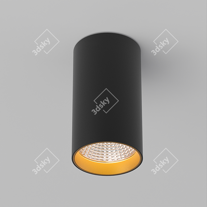 Title: Modular Surface Luminaire - Elegant and Versatile 3D model image 4