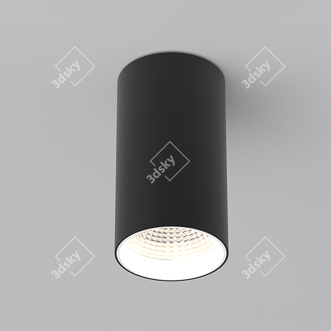 Title: Modular Surface Luminaire - Elegant and Versatile 3D model image 5