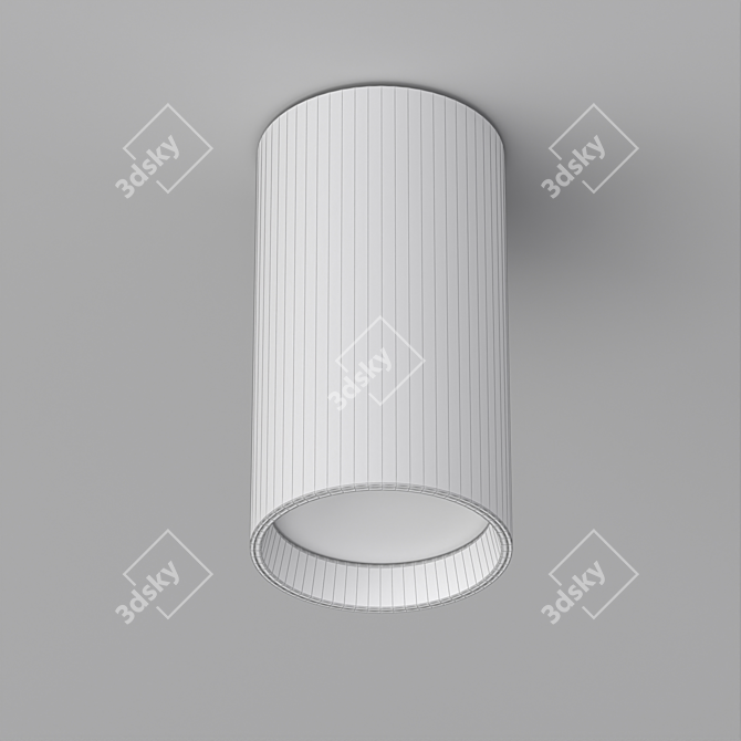 Title: Modular Surface Luminaire - Elegant and Versatile 3D model image 7