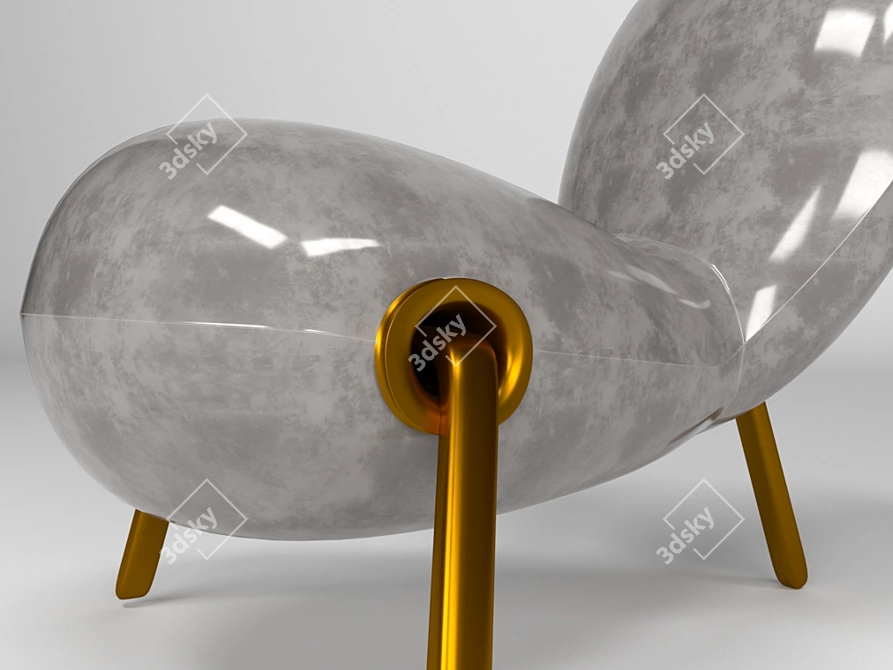 Embryo Armchair by Mark Newson 3D model image 1