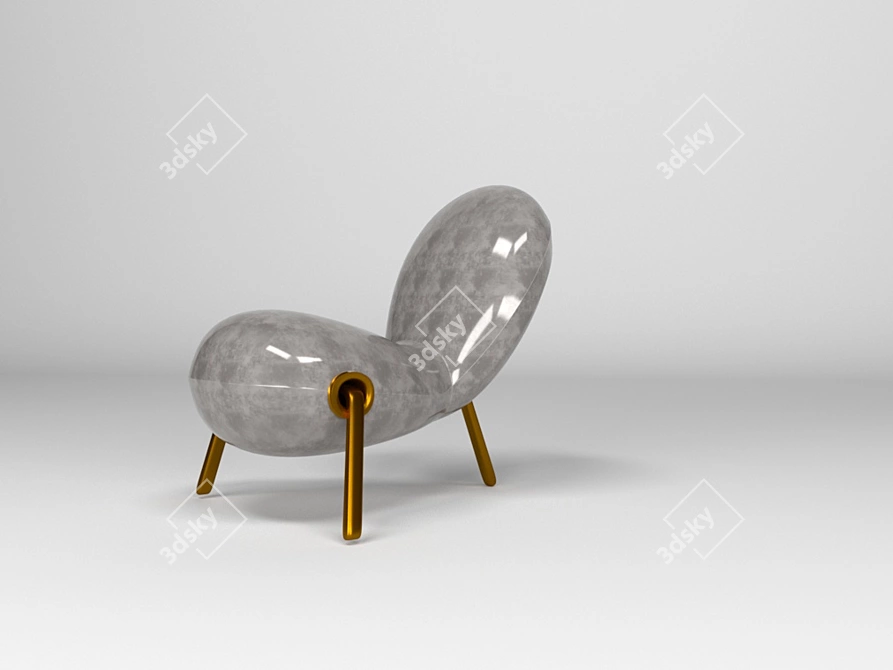 Embryo Armchair by Mark Newson 3D model image 4