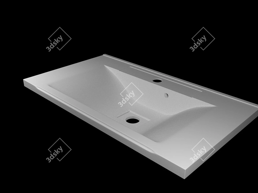 Aquaton Sink 3D model image 1