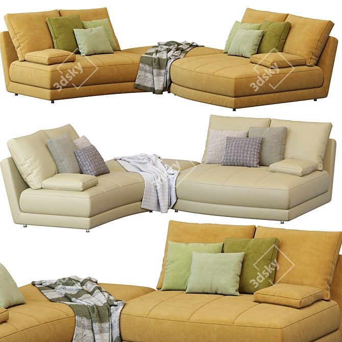 Modern Evans Sofa by Ditreitalia 3D model image 1