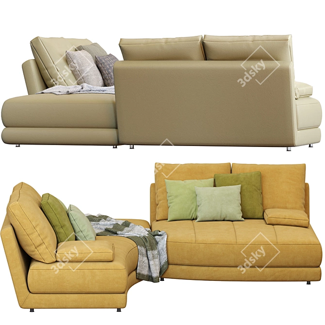 Modern Evans Sofa by Ditreitalia 3D model image 2