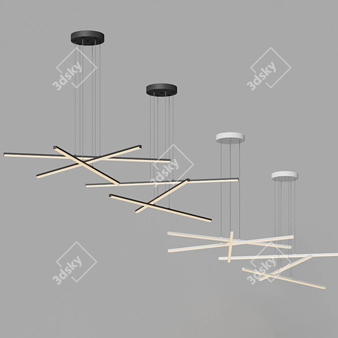 Sonneman Stix LED Pendant 3D model image 4