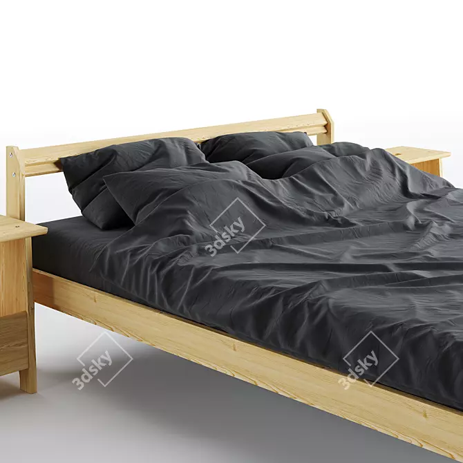 Modern Foldable Bed NEIDEN by João Teixeira 3D model image 2