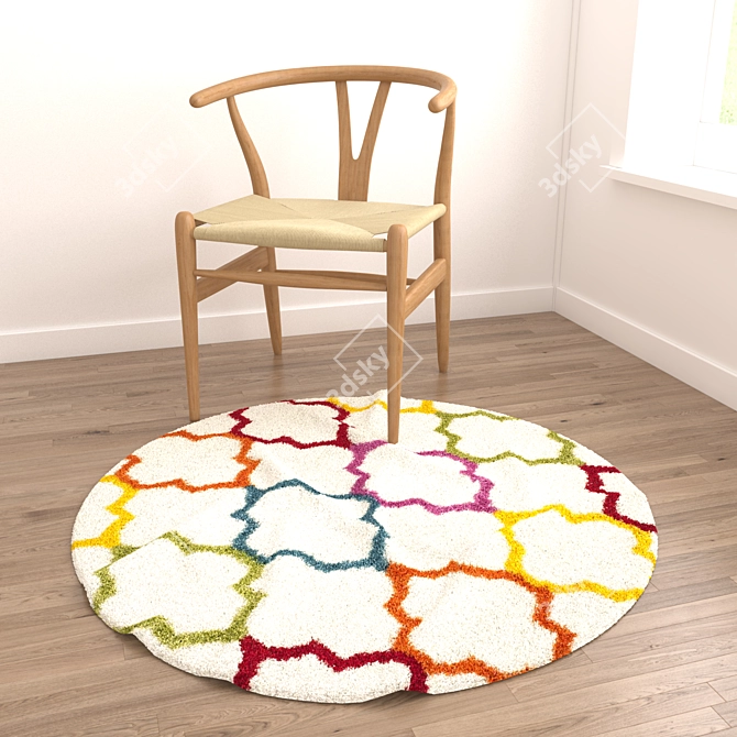 8-Piece Assorted Rugs Set 3D model image 3