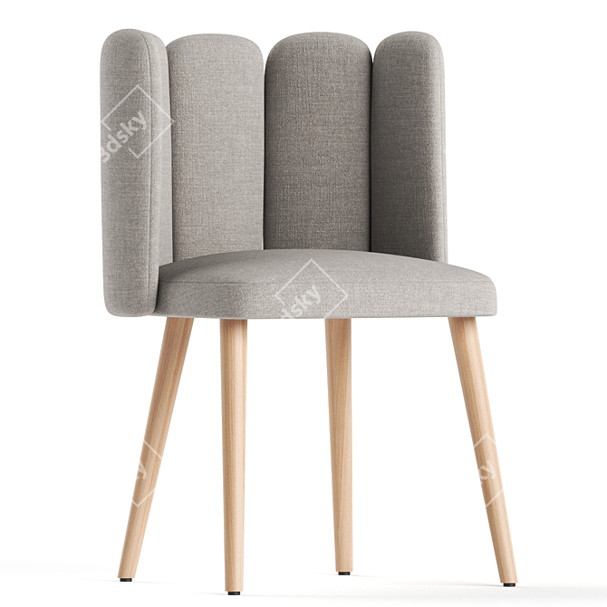 Modern Vergne Chair 3D model image 1