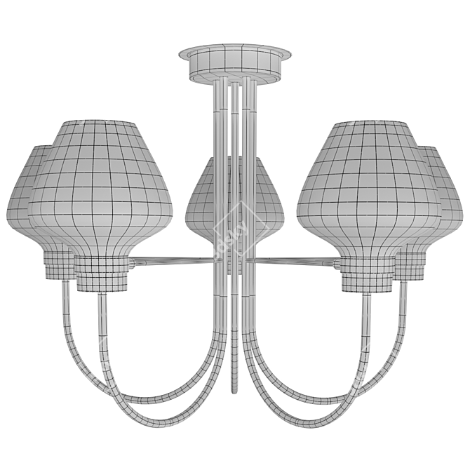Lumion Ilona 3708: Elegant Ceiling Chandelier 3D model image 3