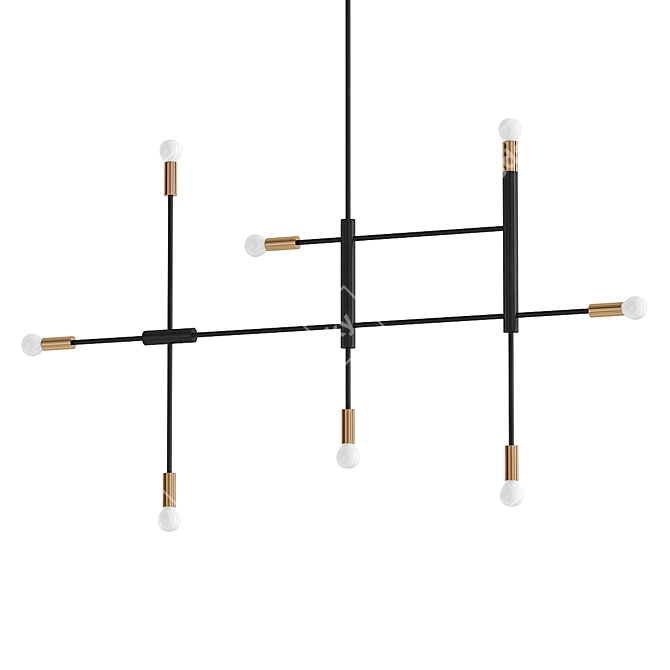 Chrissy 8-Light Tiered Chandelier 3D model image 1