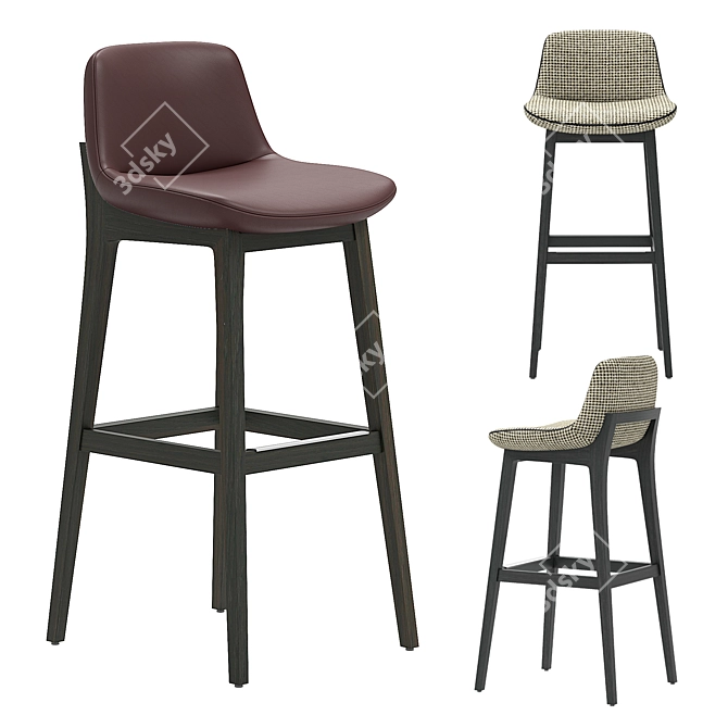 Modern Comfort: Poliform Ventura Stool 3D model image 1