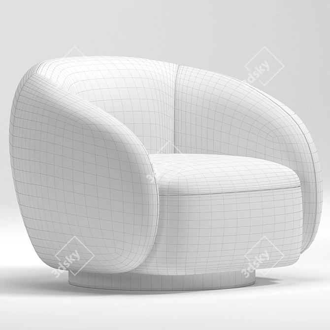 Elegant Swivel Chair: Brice 3D model image 7