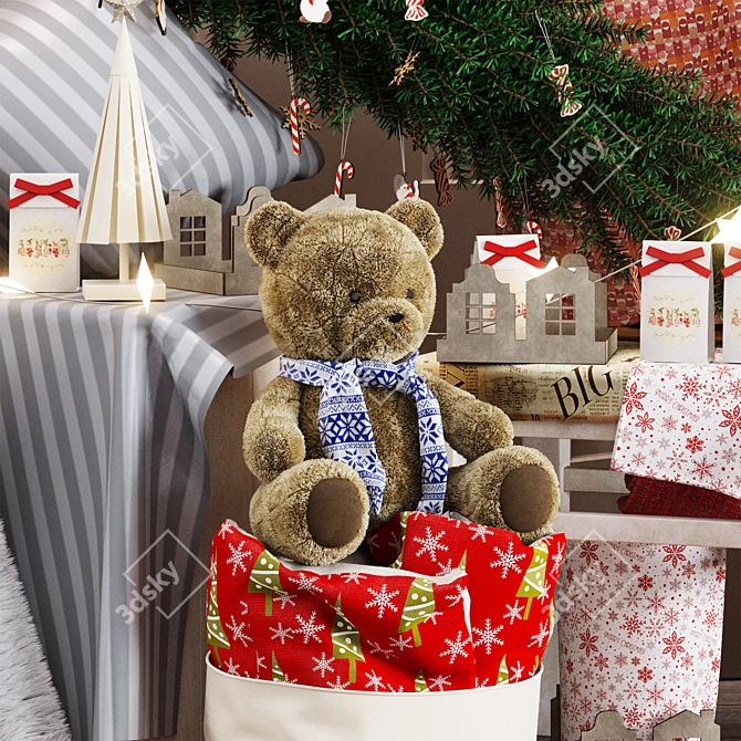 Festive Home Textiles & Decor Showcase 3D model image 3