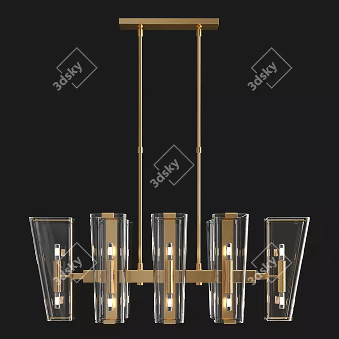 Elegant Catlin Design Lamp 3D model image 2