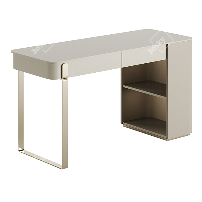 Elegant Parisienne Capital Console 3D model image 2