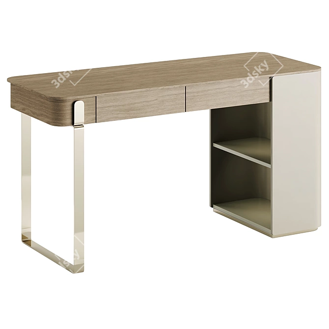 Elegant Parisienne Capital Console 3D model image 3