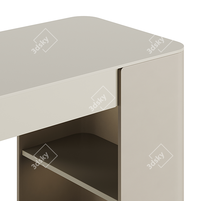 Elegant Parisienne Capital Console 3D model image 4