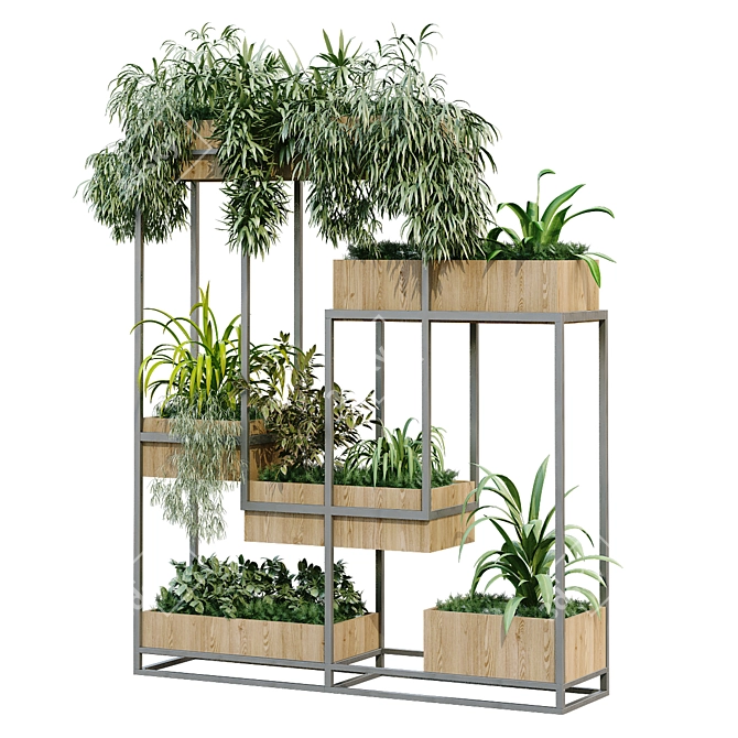 GreenBox Vertical Plant Set 3D model image 3