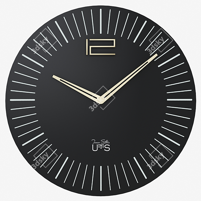 Elegant Tomas Stern Wall Clock 3D model image 2