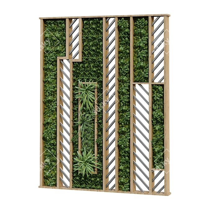 Greenery Box: Vertical Plant Set 3D model image 2